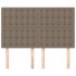 Cabeceros 4 unidades tela gris taupe 72x5x78/88