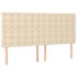 Cabeceros 4 unidades de tela color crema 80x5x78/88