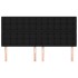 Cabeceros 4 unidades de tela negro 90x5x78/88