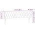 Cabecero de terciopelo rosa 203x23x78/88