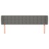 Cabecero de tela gris oscuro 163x23x78/88