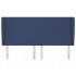 Cabecero con orejas de tela azul 203x23x118/128