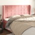 Cabecero con orejas de terciopelo rosa 163x23x118/128