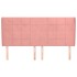 Cabecero con orejas de terciopelo rosa 163x23x118/128