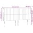 Cabecero con orejas de tela gris claro 163x23x118/128