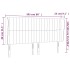 Cabecero con orejas de tela gris claro 203x23x118/128