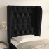 Cabecero con orejas de terciopelo negro 83x23x118/128