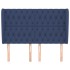 Cabecero con orejas de tela azul 147x23x118/128