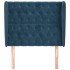 Cabecero con orejas de terciopelo azul oscuro 93x23x118/128