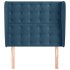 Cabecero con orejas de terciopelo azul oscuro 103x23x118/128