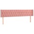 Cabecero de terciopelo rosa 203x16x78/88