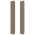 Cabecero con orejas de tela gris taupe 183x16x118/128