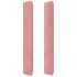 Cabecero con orejas de terciopelo rosa 147x16x118/128