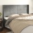 Cabecero con orejas de terciopelo gris claro 163x16x118/128