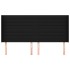 Cabecero con orejas de tela negro 183x16x118/128