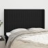 Cabecero con orejas de tela negro 147x16x118/128