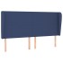 Cabecero con orejas de tela azul 163x23x118/128