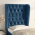 Cabecero con orejas de terciopelo azul oscuro 83x23x118/128