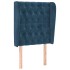 Cabecero con orejas de terciopelo azul oscuro 83x23x118/128