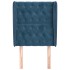 Cabecero con orejas de terciopelo azul oscuro 83x23x118/128