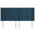 Cabecero con orejas de terciopelo azul oscuro 203x16x118/128