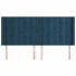 Cabecero con orejas de terciopelo azul oscuro 183x16x118/128