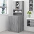 Armario para lavadora madera contrachapada gris