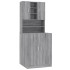 Armario para lavadora madera contrachapada gris