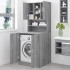 Armario para lavadora madera contrachapada gris
