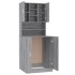 Armario para lavadora madera contrachapada gris