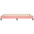 Estructura de cama sin colchón terciopelo rosa 140x200