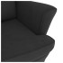 Sillón mecedora patas madera y taburete terciopelo