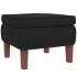 Sillón mecedora patas madera y taburete terciopelo
