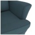 Sillón mecedora patas madera y taburete terciopelo