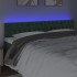 Cabecero con LED de terciopelo verde oscuro 200x7x78/88