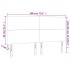 Cabecero con luces LED terciopelo rosa 180x5x118/128
