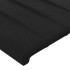 Cabecero con luces LED terciopelo negro 160x5x118/128