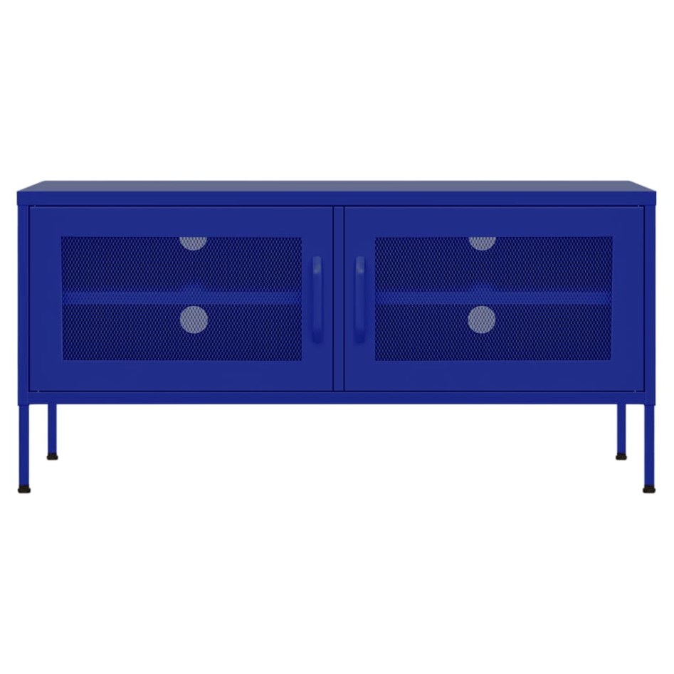 Mueble para TV de acero azul marino 105x35x50