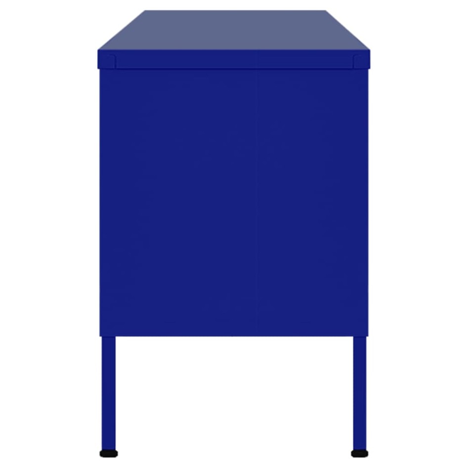 Mueble para TV de acero azul marino 105x35x50
