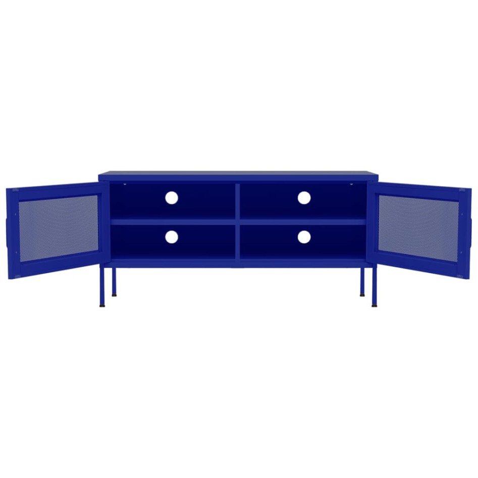 Mueble para TV de acero azul marino 105x35x50
