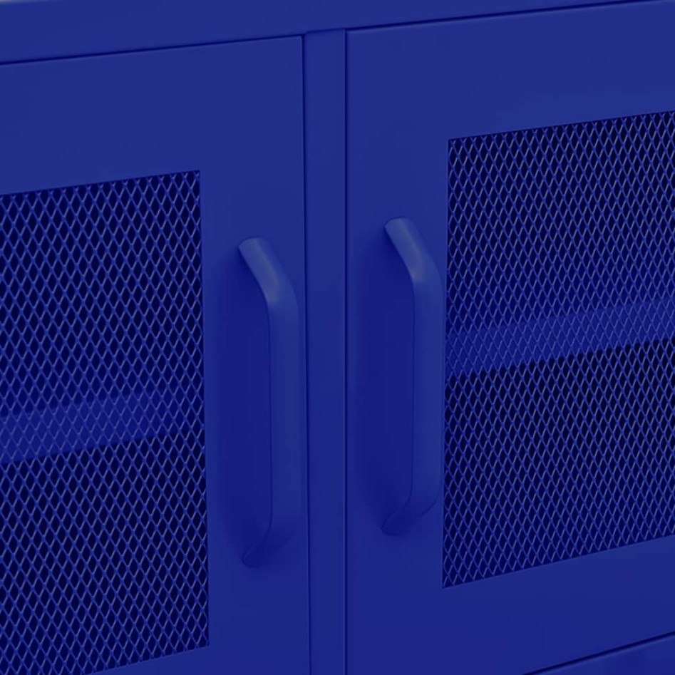 Mueble para TV de acero azul marino 105x35x50