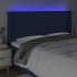 Cabecero con LED de tela azul 183x16x118/128