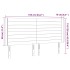Cabecero con LED de terciopelo gris claro 163x16x118/128