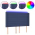 Cabecero con LED de tela azul 147x16x118/128