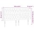 Cabecero con LED de terciopelo rosa 203x16x118/128