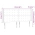 Cabecero con LED de tela gris claro 203x16x118/128