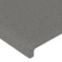 Cama sin colchón de tela gris oscuro 180x200