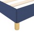 Cama sin colchón tela azul 200x200