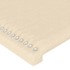 Cama sin colchón tela color crema 140x190