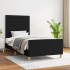 Estructura de cama sin colchón tela negro 90x190
